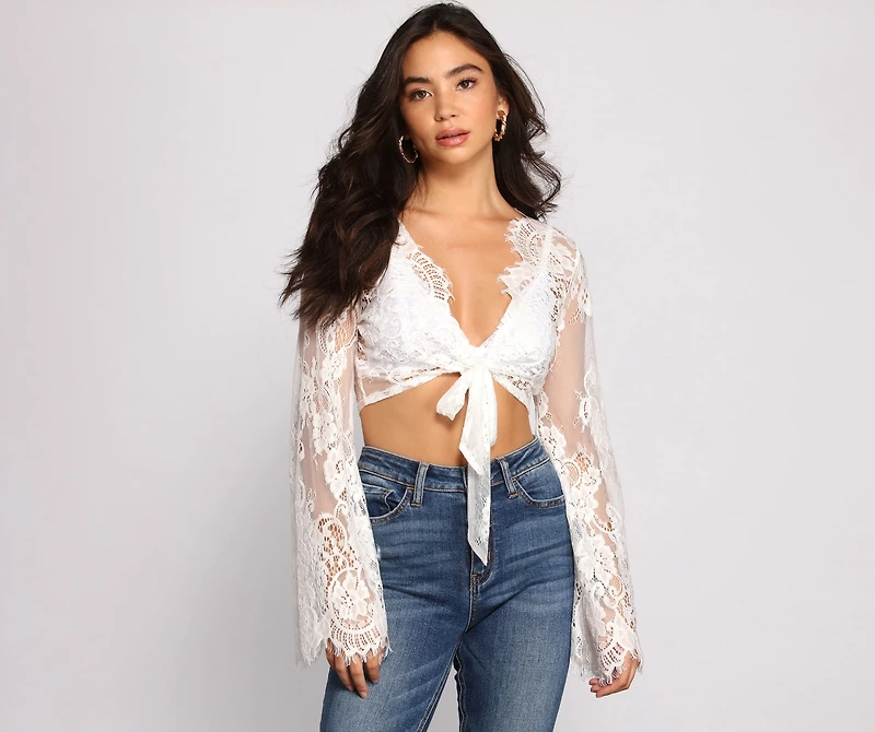 Stunning Sheer Lace Top
