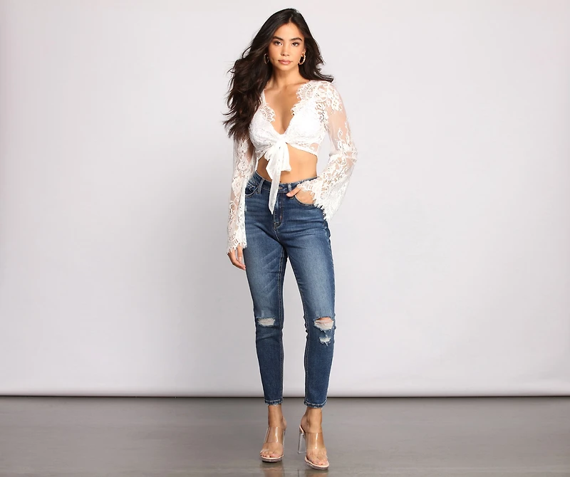 Stunning Sheer Lace Top