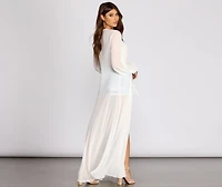 See Right Through You Long Sheer Duster