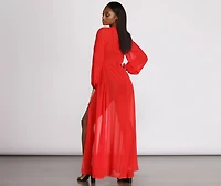 See Right Through You Long Sheer Duster