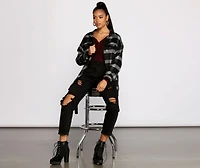 The One Belted Flannel Shacket