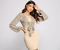 Sassy Style Tie-Front Top