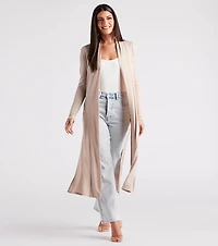 Her Business Slit Duster Trench