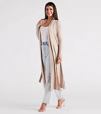 Her Business Slit Duster Trench