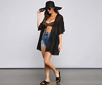Sheer Essentials Basic Chiffon Kimono