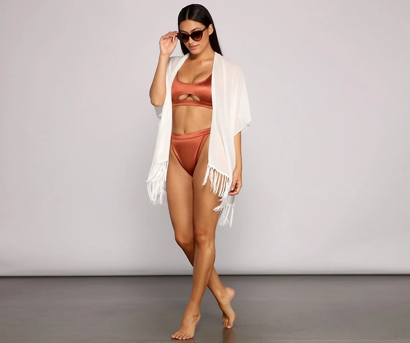 Ready For My Getaway Fringe Kimono