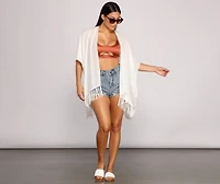 Ready For My Getaway Fringe Kimono