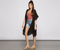 Basic And Chic Flowy Kimono