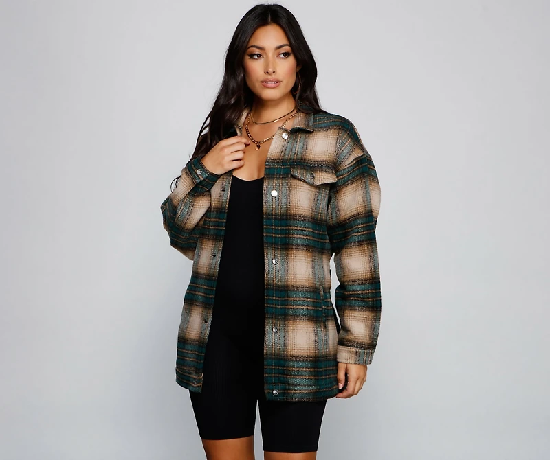 The One Belted Flannel Shacket