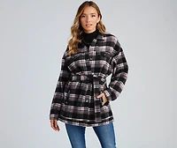 The One Belted Flannel Shacket