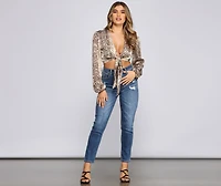 Sassy Style Tie-Front Top