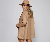 So Smooth Faux Suede Shacket