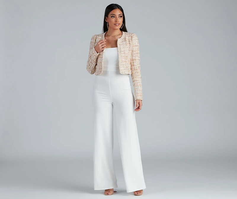 Stylishly Sophisticated Tweed Blazer