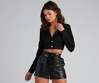 Moment For Luxe Cropped Blazer