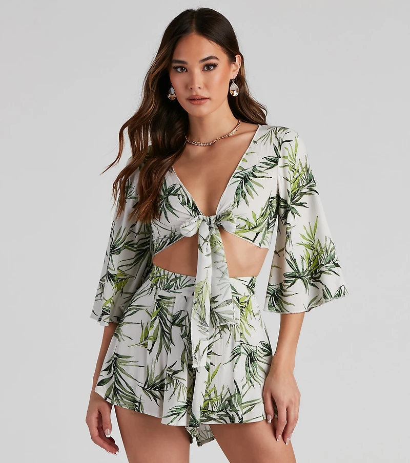 Life's A Breeze Kimono Tie-Front Top