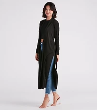 Her Business Slit Duster Trench