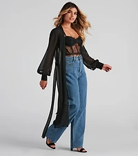 Chic Perfection Chiffon Trench