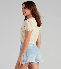 Sunny Days Floral Crop Top
