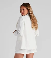Chic And Elevated Woven Blazer