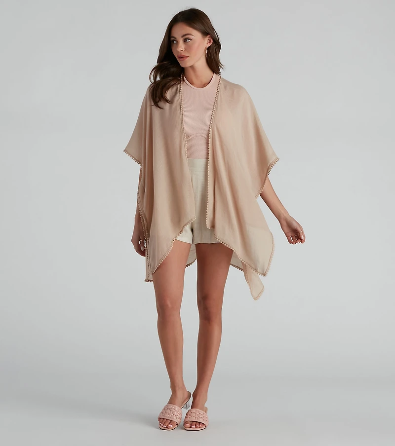 Coastal Chic Woven Kimono
