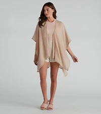 Coastal Chic Woven Kimono