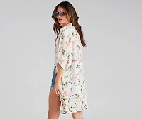 Charming Beauty Floral Kimono