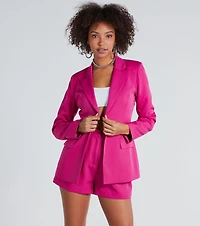 Chic And Elevated Woven Blazer