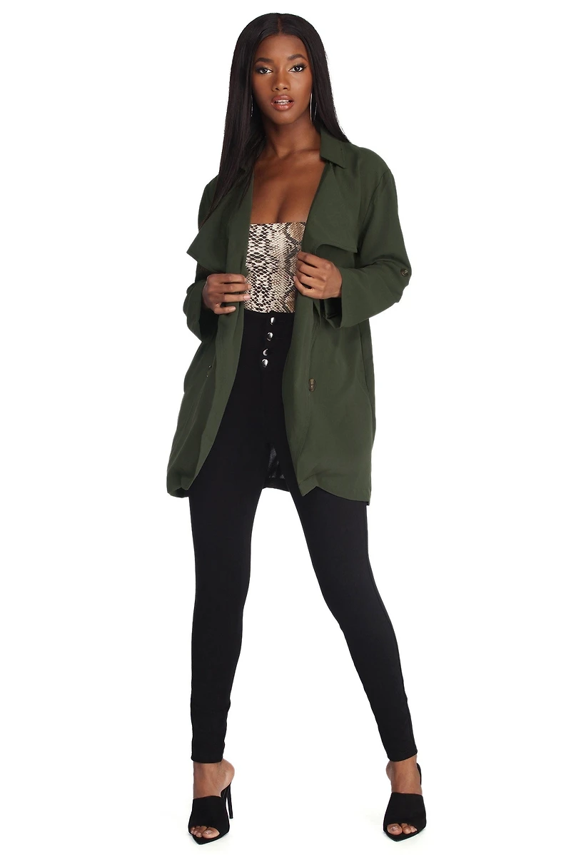 Quite Contemporary Trench Jacket