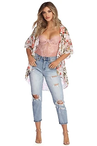 Fresh Breeze Floral Kimono