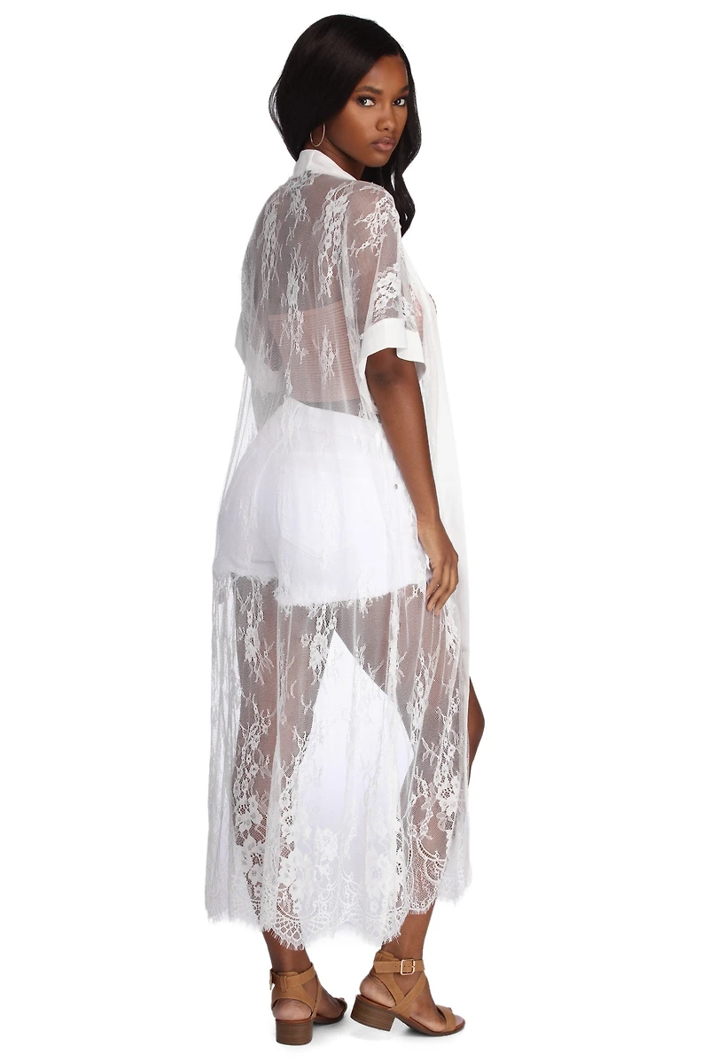 Lace For Days Duster