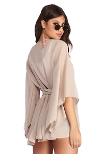 Top It Off Chiffon Kimono Cover Up