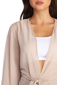 Top It Off Chiffon Kimono Cover Up