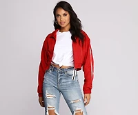 Stripe Game On Point Jacket