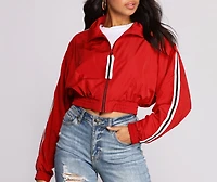 Stripe Game On Point Jacket