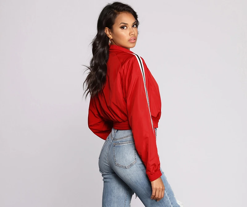 Stripe Game On Point Jacket