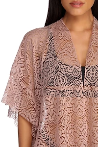 Ruffled Lace Kimono