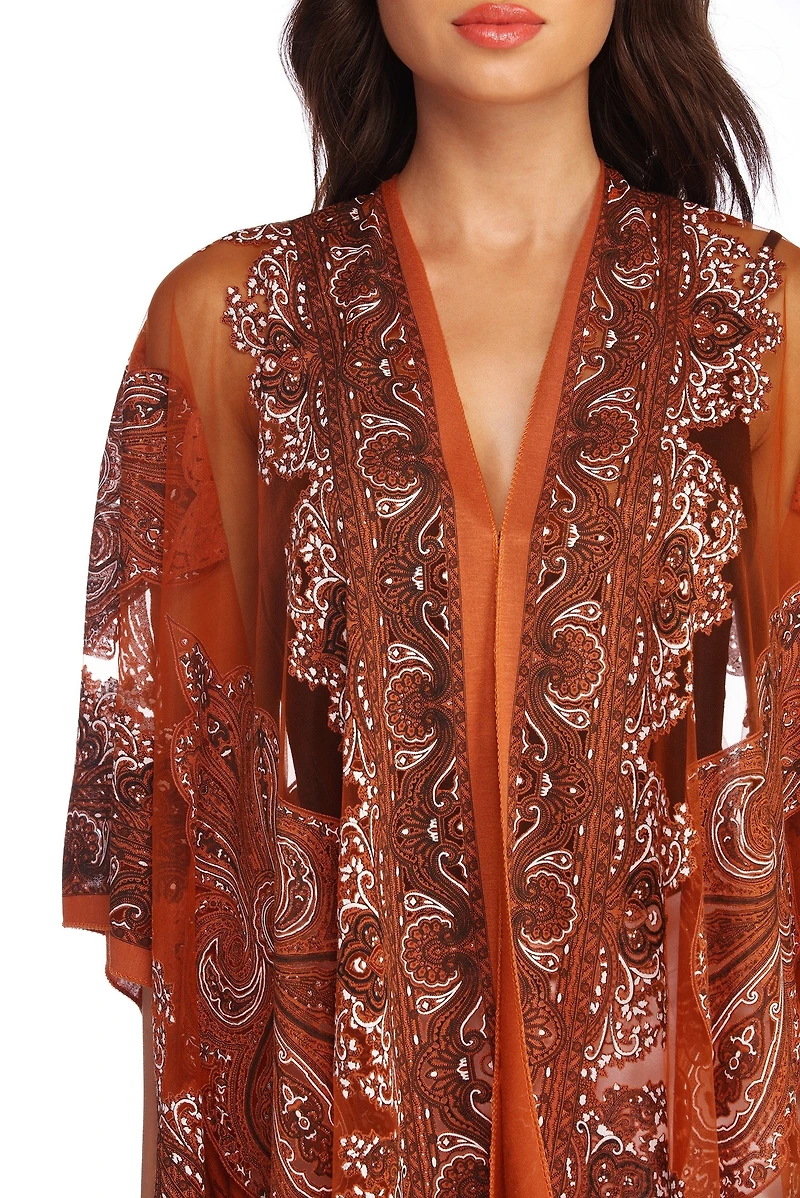 Bohemian Burnout Fringe Kimono
