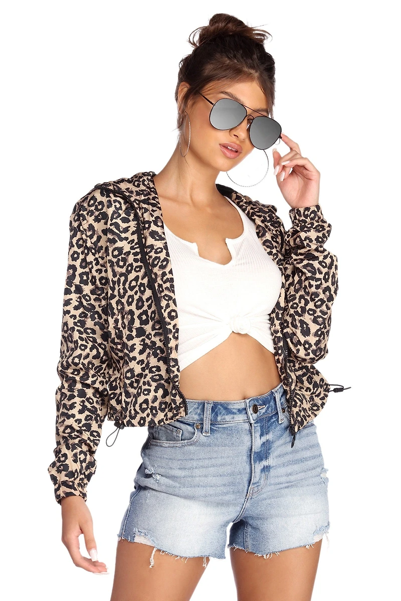 Cause A Scene Leopard Print Jacket