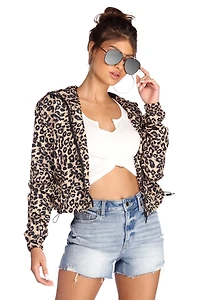Cause A Scene Leopard Print Jacket