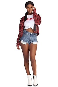 Cause A Scene Leopard Print Jacket