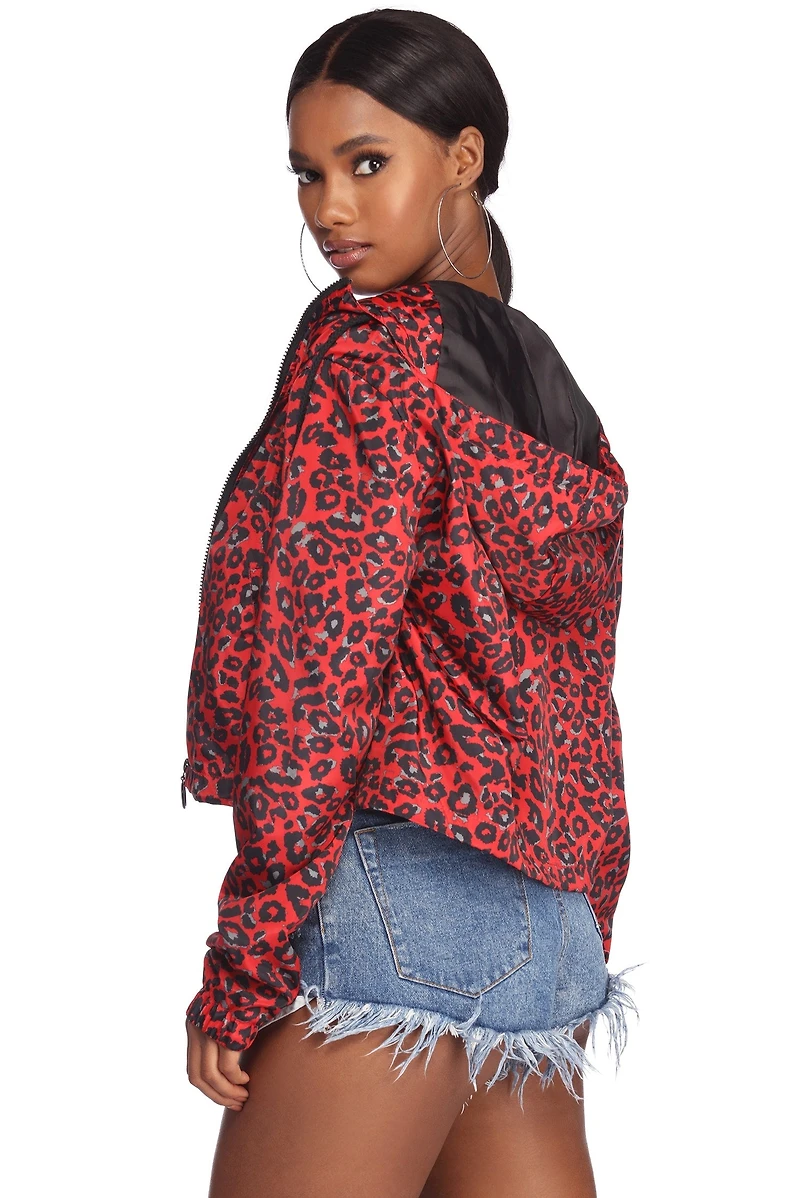 Cause A Scene Leopard Print Jacket