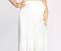 Wrap Me Ruffles Maxi Skirt