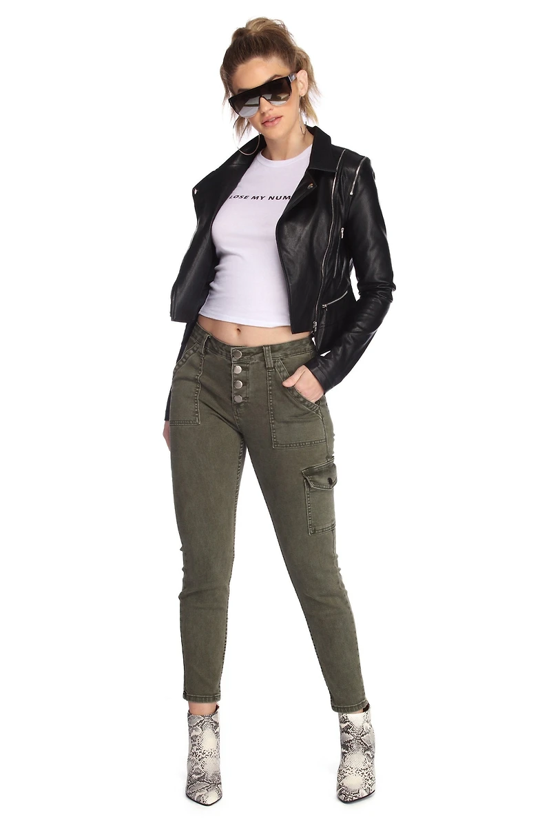 All The Details Skinny Cargo Pants