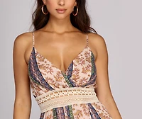 Perfect Paisley Tulip Jumpsuit