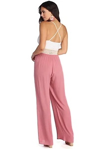Take My Breath Crochet Jumpsuit