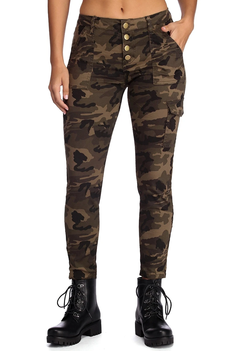All The Details Skinny Cargo Pants