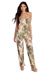 Tropical Escape Sleeveless Jumpsuit