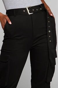 Boldly Belted Cargo Joggers