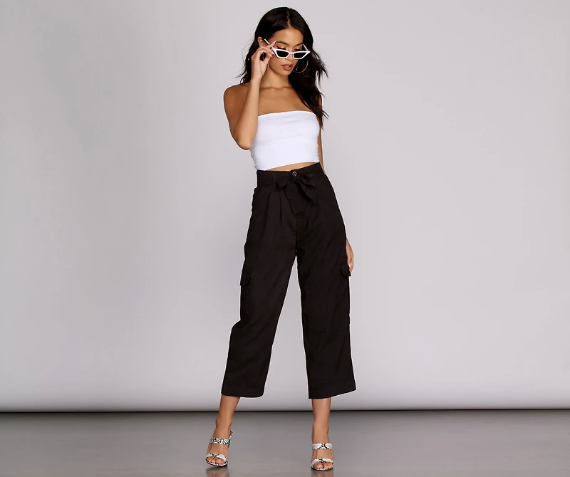 Precious Cargo Tie Waist Pants