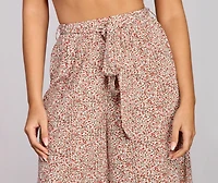 So Fresh Floral Tie Pants